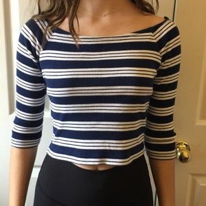 Striped crop top